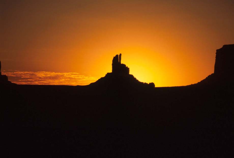 Dawn in Monument Valley, Utah, 1999.